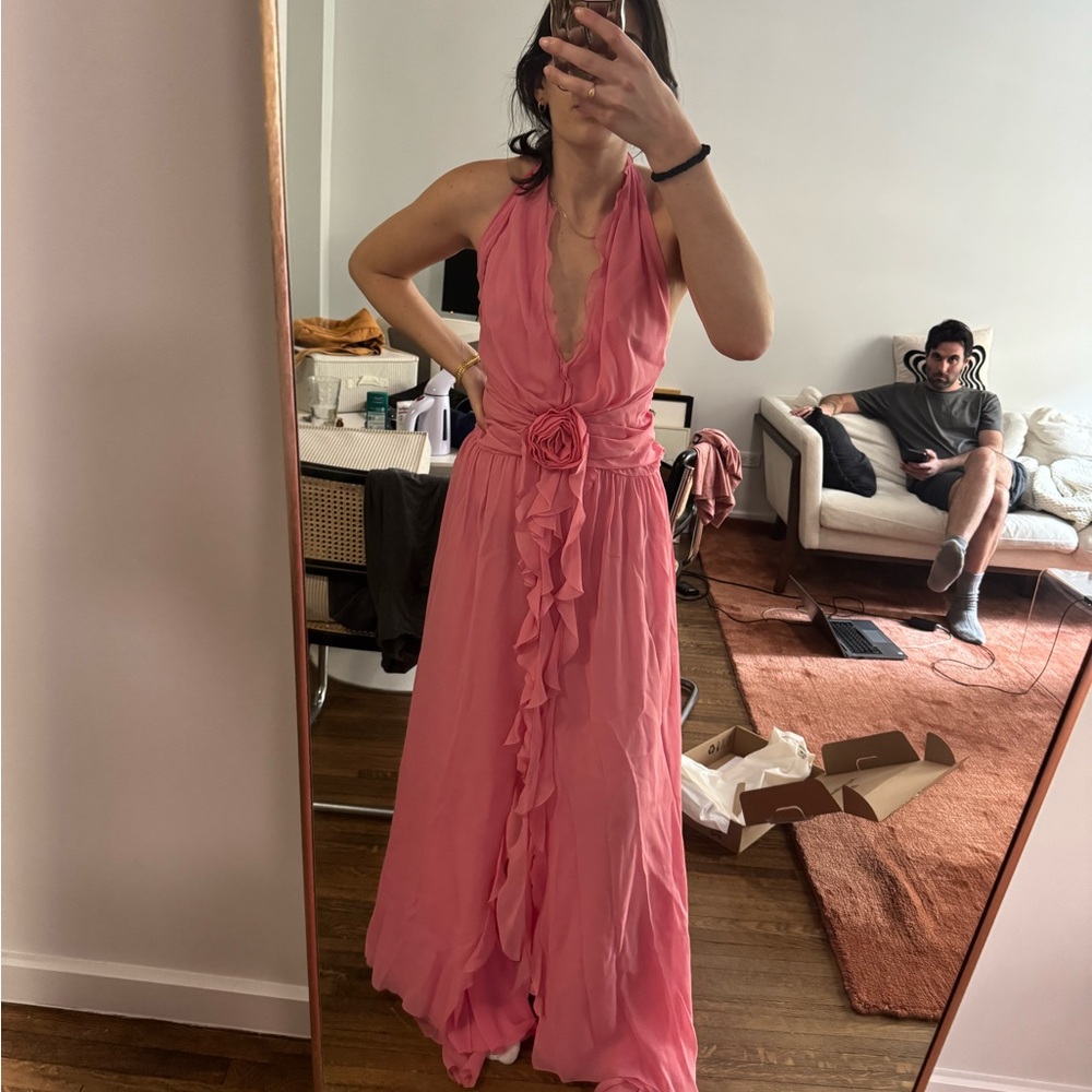 Blumarine Pink Silk Gown - Picture 4 of 5